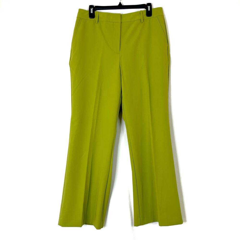 Worthington | Trouser Golden Lime Green Pants Wrinkle Free NWT Womens